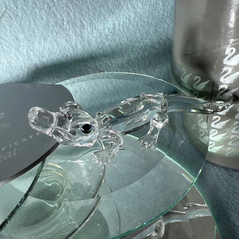 Swarovski Crystal Alligator‎ Figurine #221629 Mib Complete Crocodile